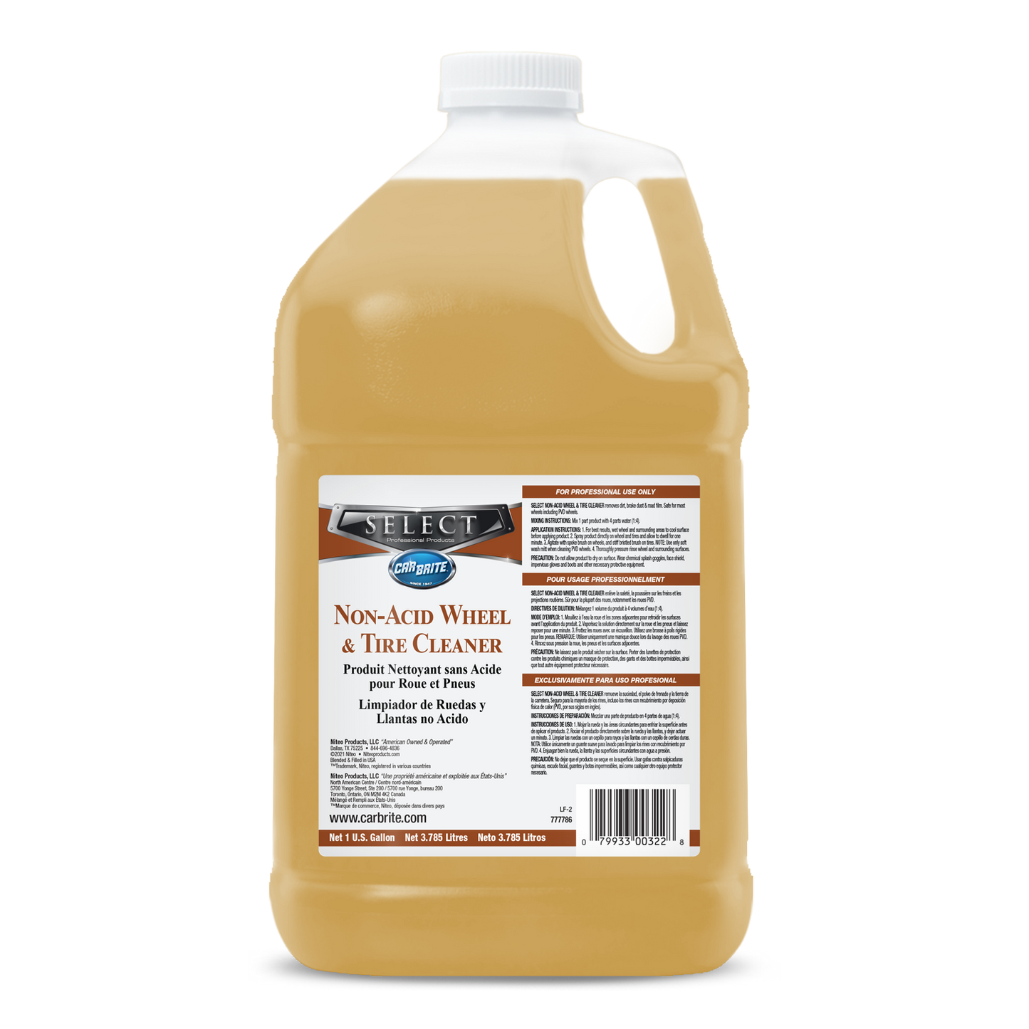 SELECT™ Non-Acid Wheel & Tire Cleaner