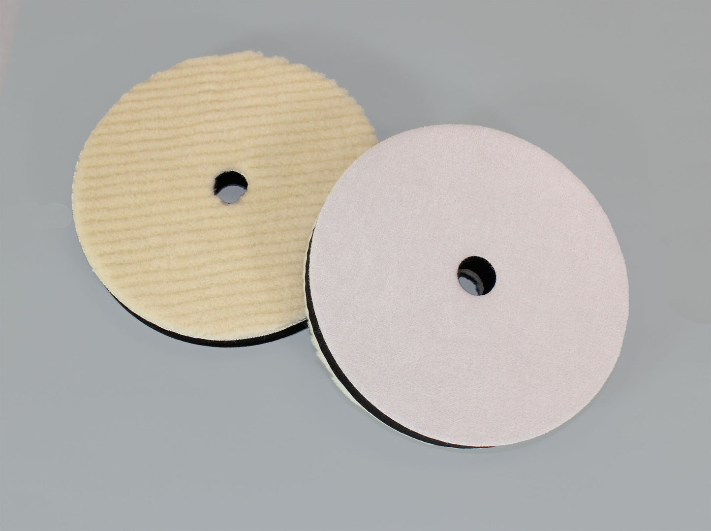 7" No-Swirl Velcro Wool Buff Pad