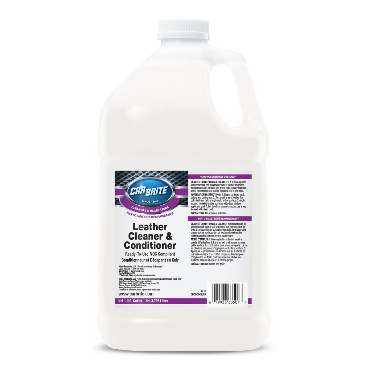 Leather Revive Leather Cleaner for Car Interior | Leather Conditioner | Leather Seat Cleaner and Conditioner (1 Gallon)