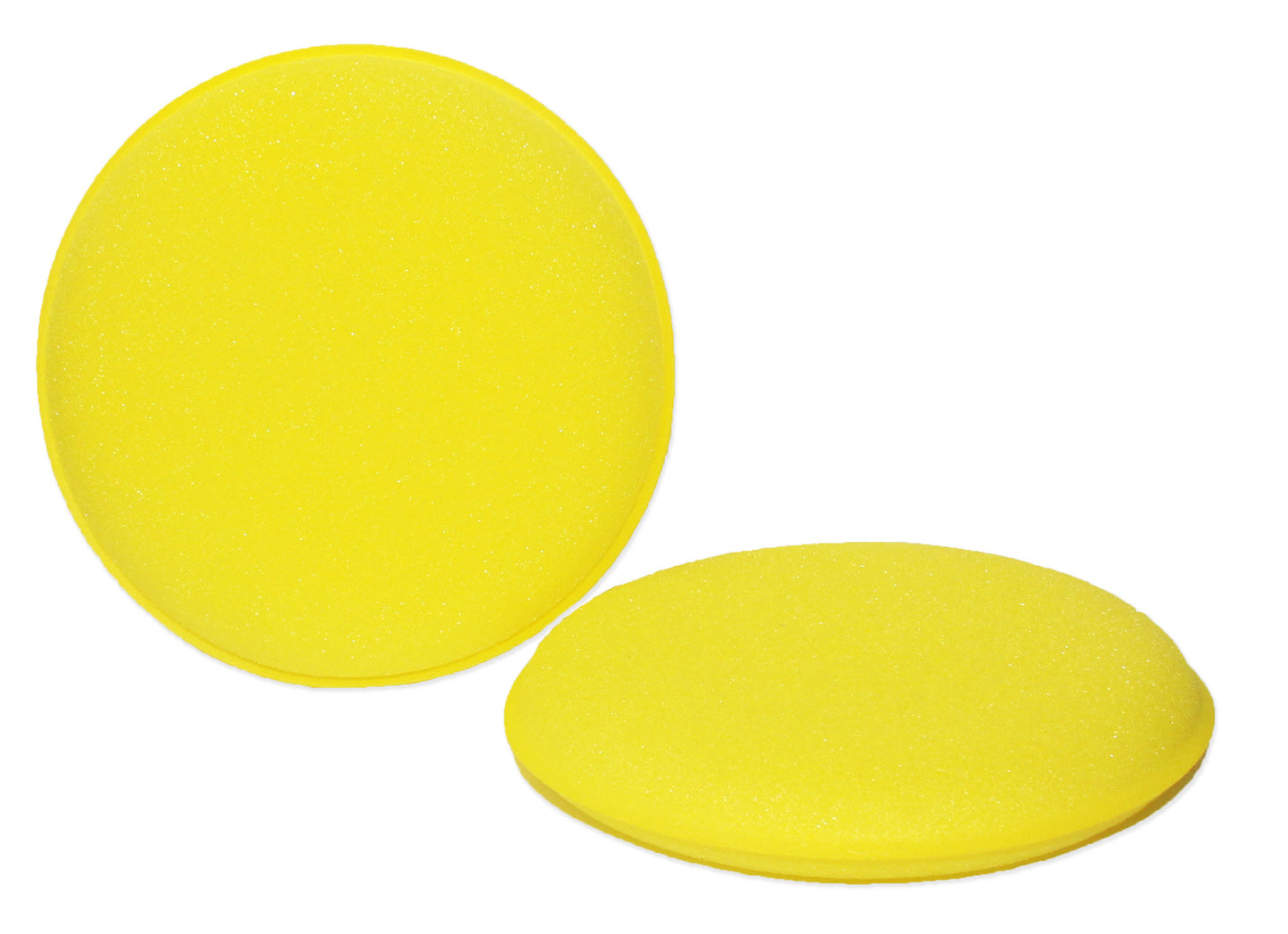 Round Yellow Foam Wax Applicator (4")