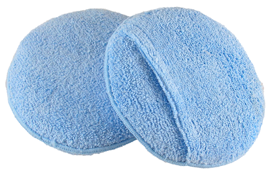 Round Microfiber Wax Applicator w/ Pocket