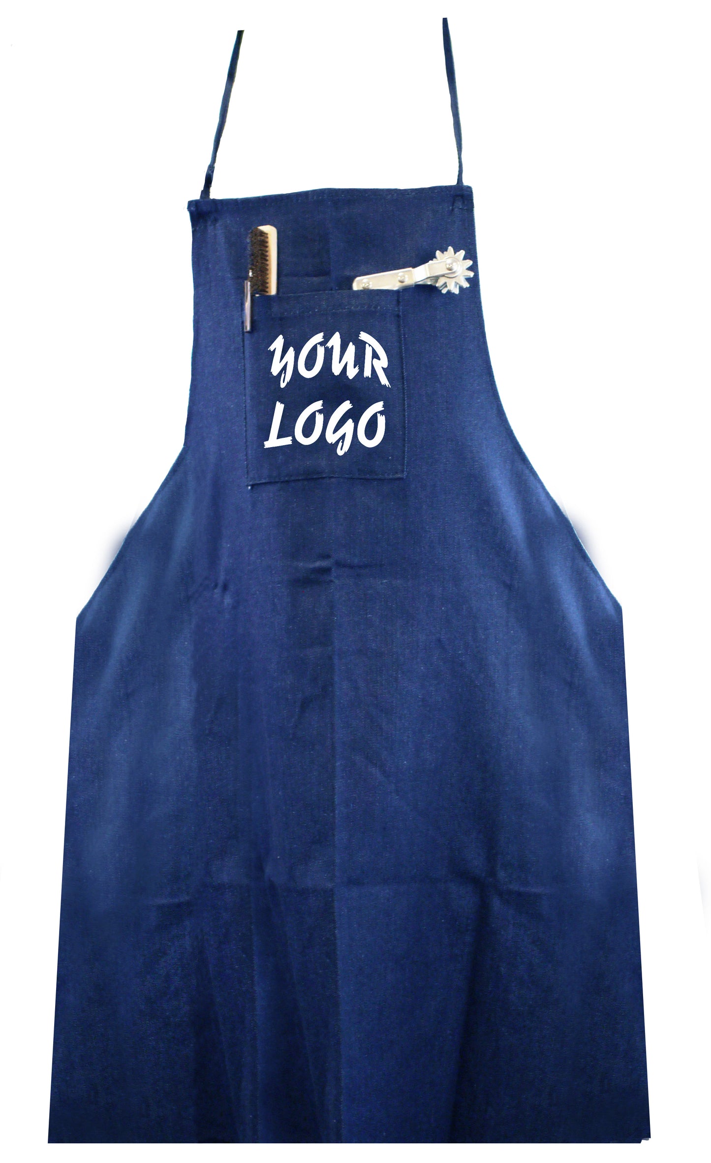 Denim Apron With Pockets